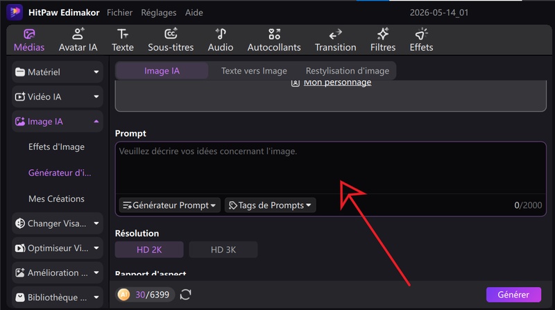 créer un clip musical avec ia avec Edimakor guide 8