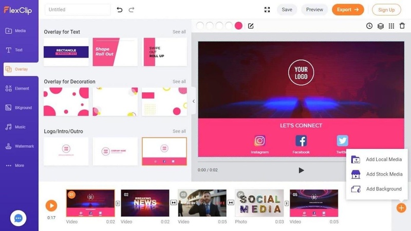 créer un clip musical avec ia avec FlexClip