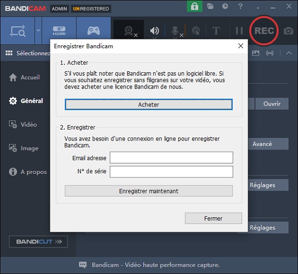 Comment supprimer le filigrane de Bandicam 3