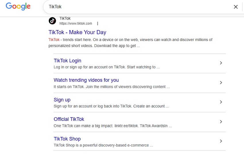 Comment regarder TikTok sans application sur ordinateur 1