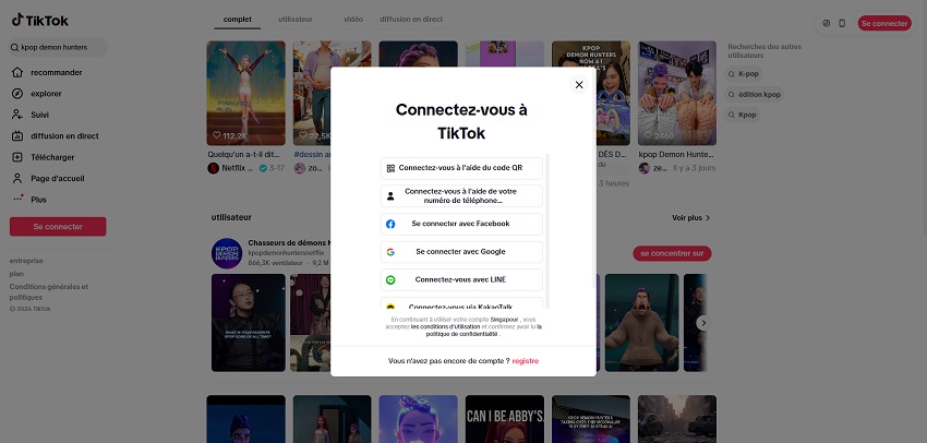 Comment regarder TikTok sans application sur ordinateur 4