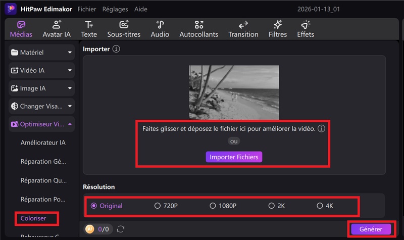 réparer vidéo floue avec Edimakor