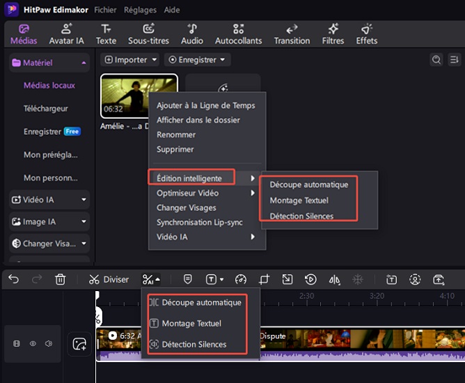 choose auto cut option
