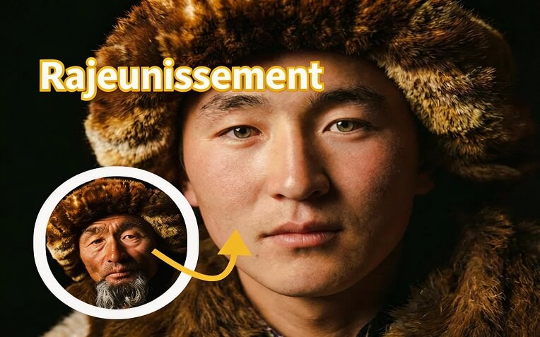 Filtre IA de rajeunissement avec Edimakor