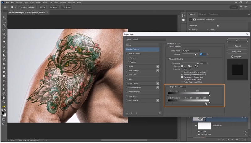 générateurs de tatouage IA Adobe Photoshop CC