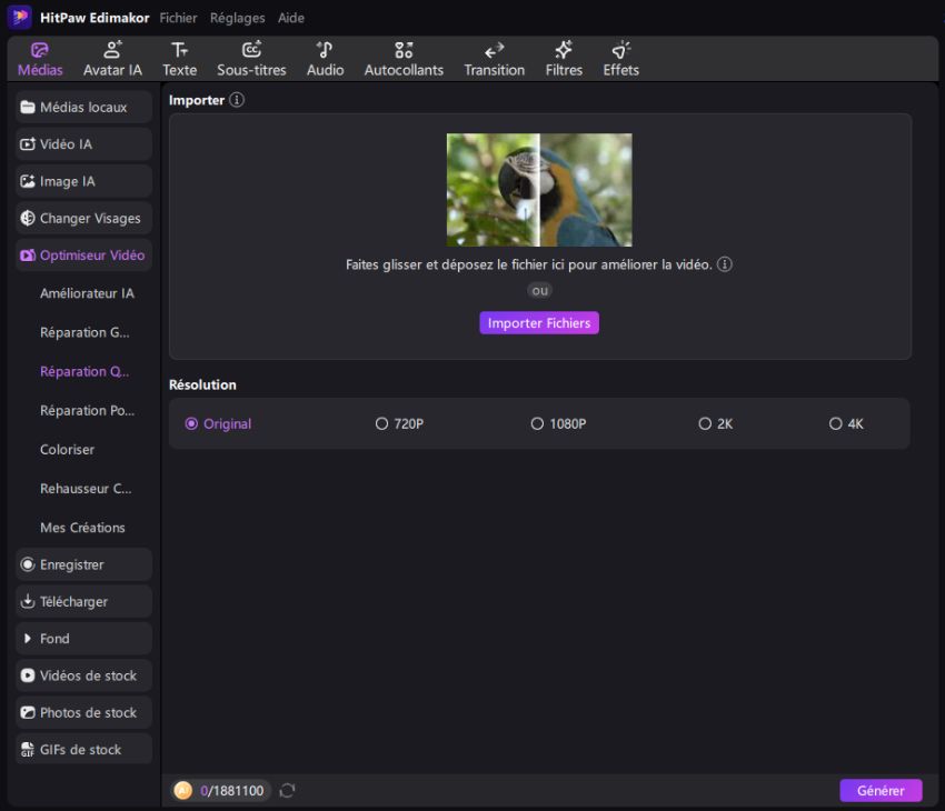 augmenter qualité vidéo en ligne gratuit