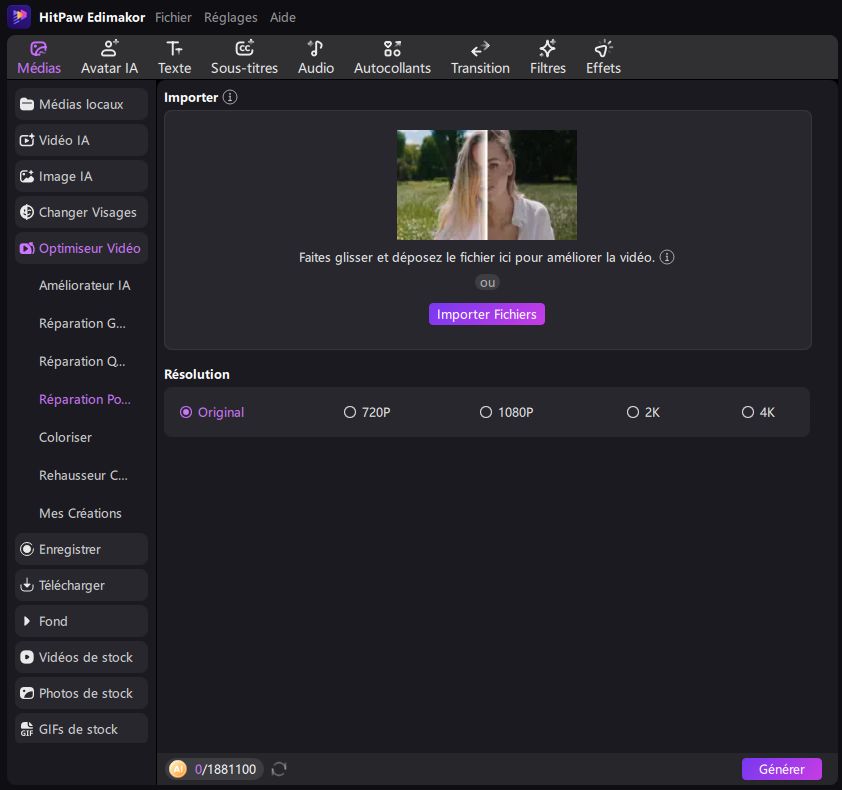 augmenter qualité vidéo en ligne gratuit