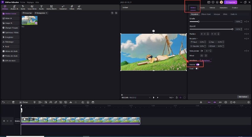 Comment faire une vidéo inversée 3