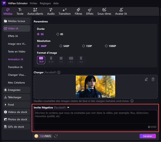 Adding a Negative Prompt for AI Animation