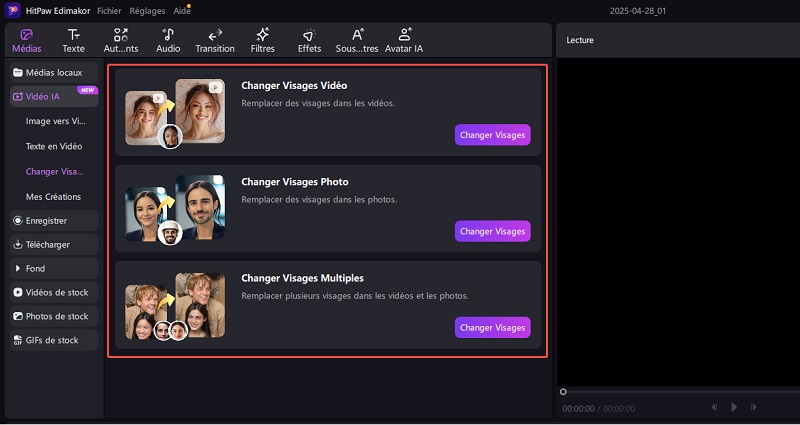 edimakor Échange de Visage ia guide 1