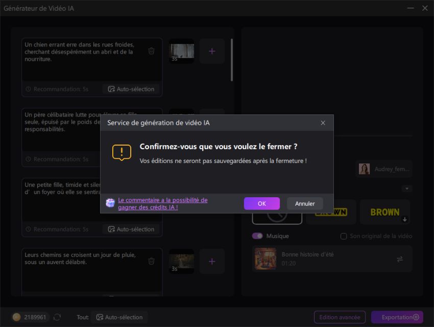 exporter vidéo