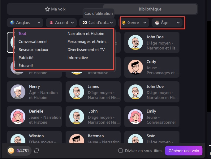 Guide de synthèse vocale Hitpaw Edimakor : modifier le texte