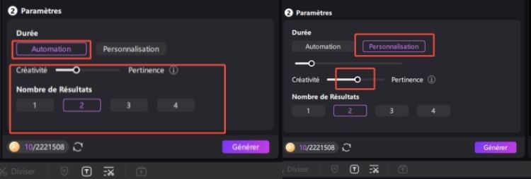 paramètres sonores ia