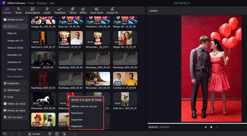 edimakor image to video - right click options
