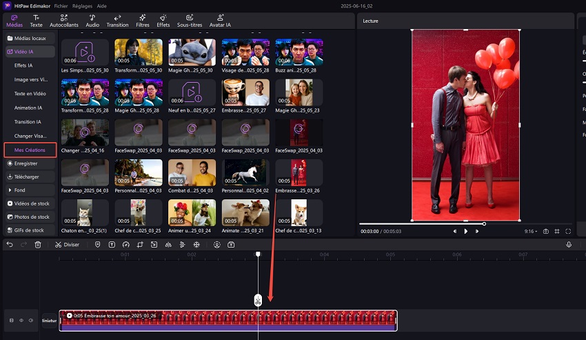 modèles de guide d'effets image en vidéo