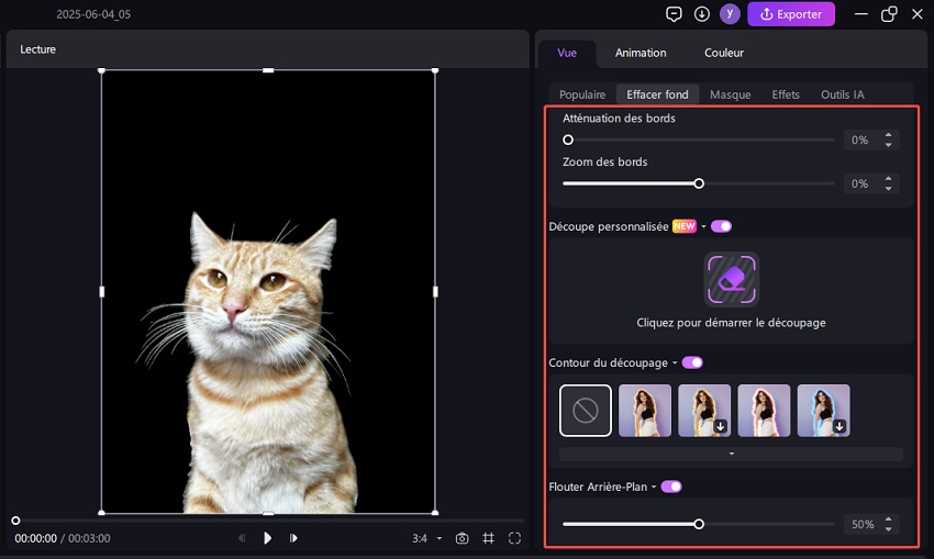add effects to custom cutout