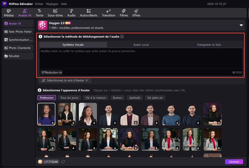 convertir les textes du podcast en discours