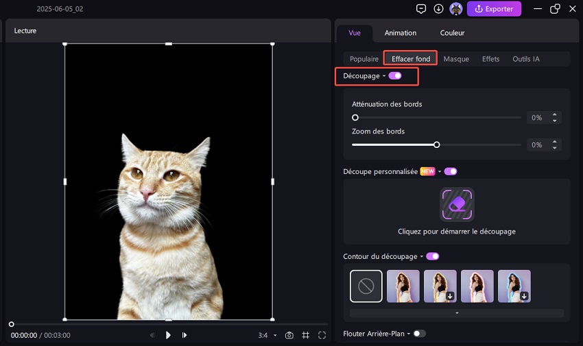 supprimer l'arrière-plan de la vidéo avec edimakor