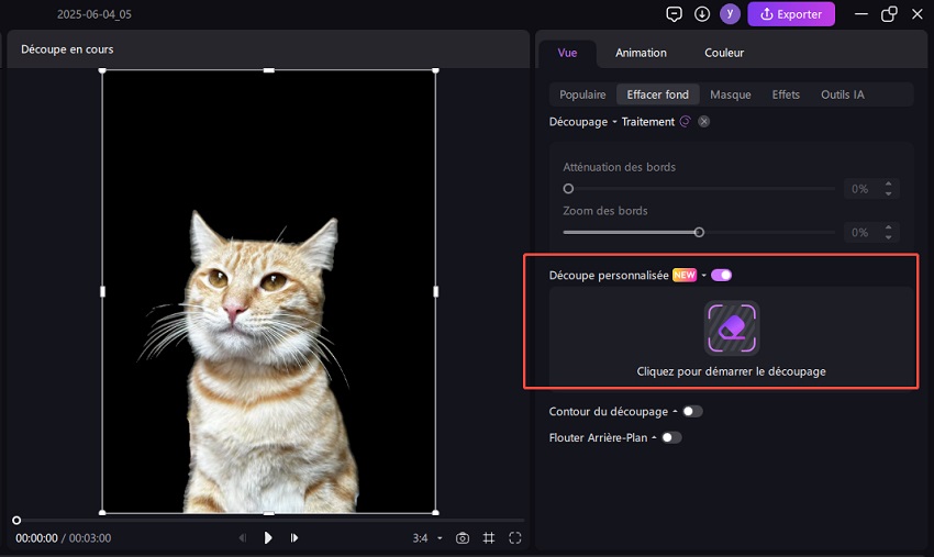supprimer l'arrière-plan de la vidéo avec edimakor