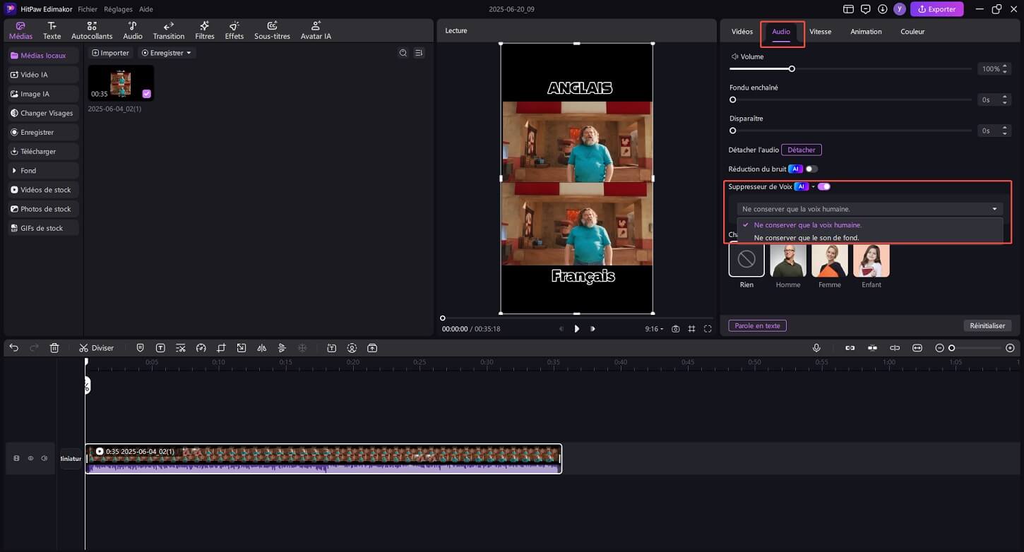 supprimer voix vidéo guide 2