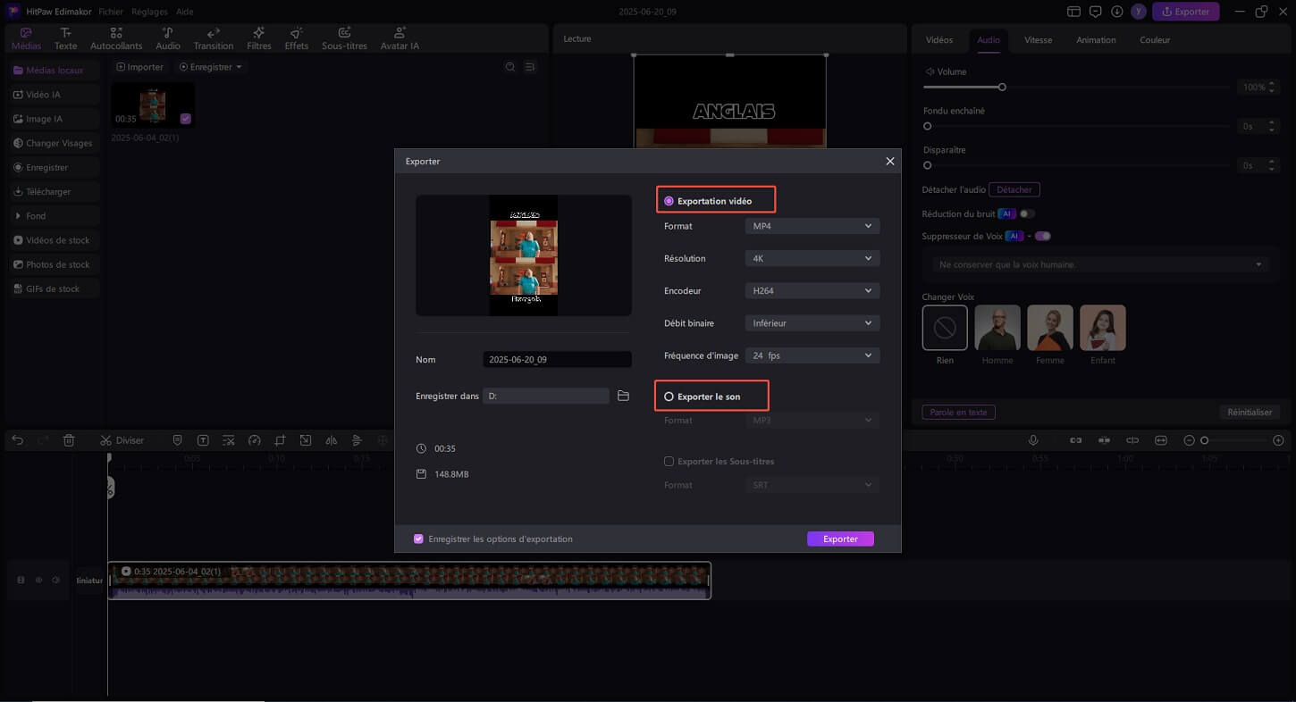 supprimer voix vidéo guide 3